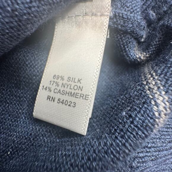 Banana Republic Mens Sweater Sz Medium Silk Cashmere Luxury Blend Pullover - Picture 10 of 11